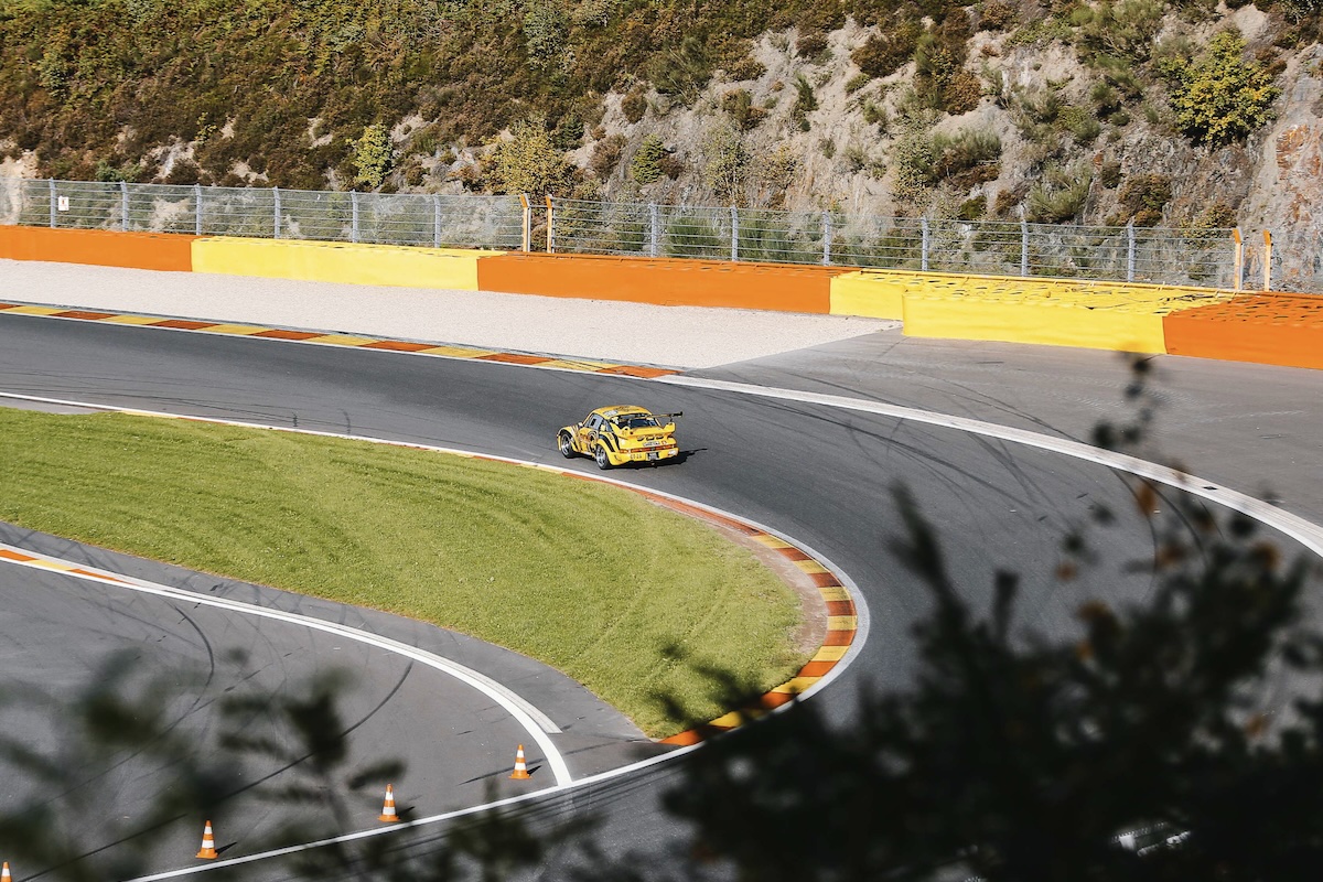 A great angle on the final Chicane — a tight double corner, each over 90 degrees, demanding sharp braking and precise placement before the straight.