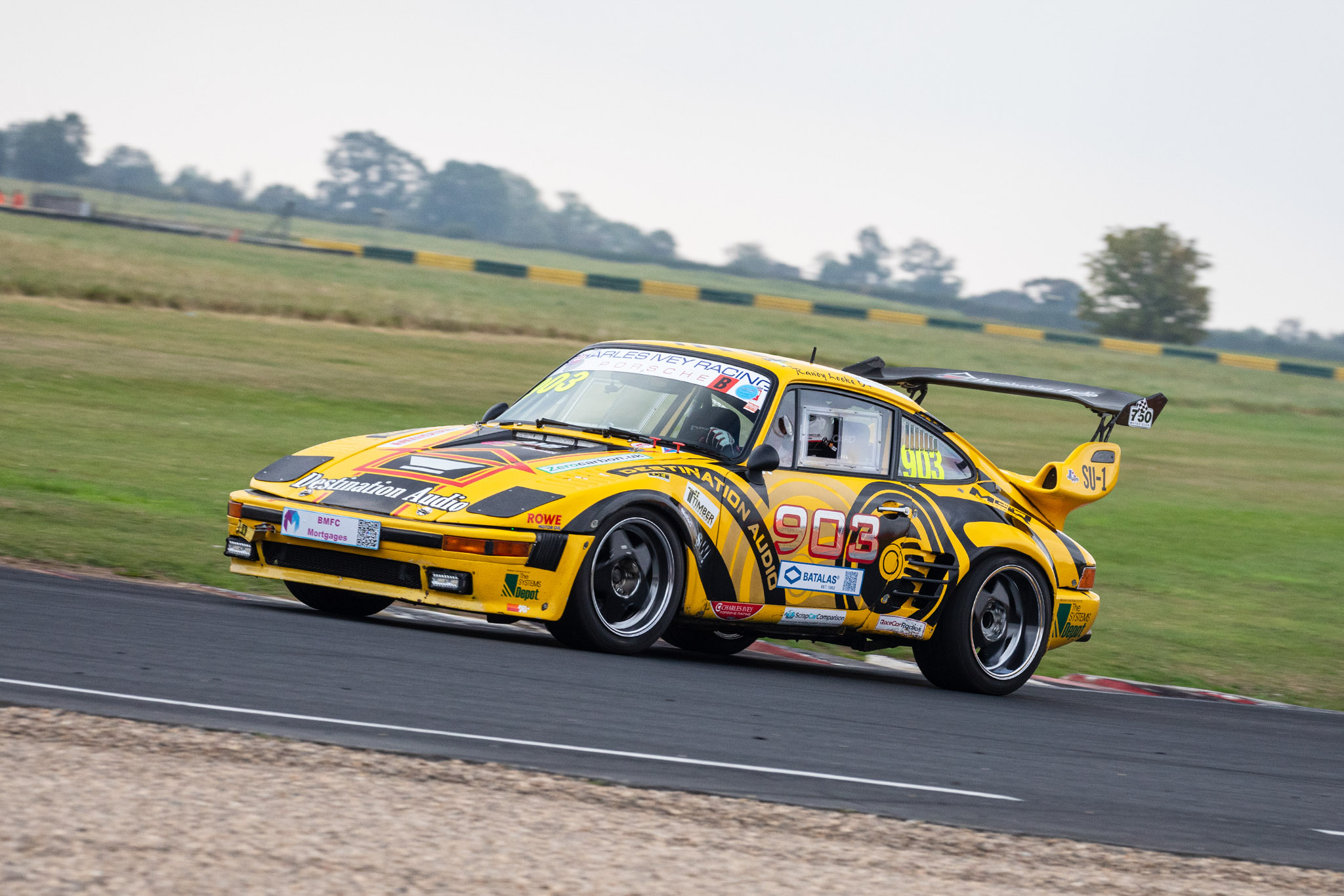 VANHAUEN RACING at Croft Circuit 2024 - Post-incident assessment showing the extent of the damage that required extensive repairs.