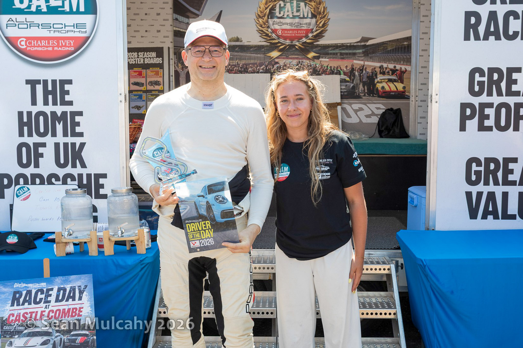 VANHAUEN RACING at Brands Hatch GP 2026 - Kenn van Hauen with the Driver of the Day trophy, a first in the 903's racing career. © Sean Mulcahy 2026